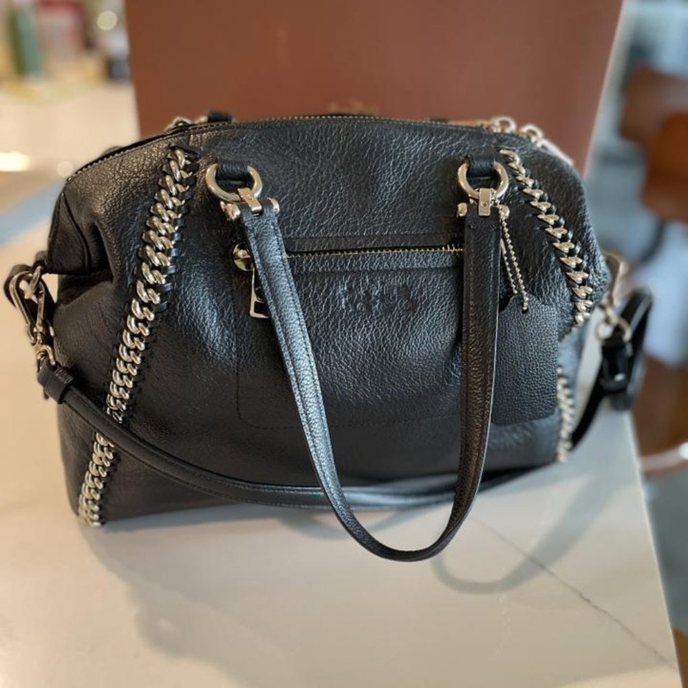 Coach Whipstich Gold Chain Prairie Satchel
